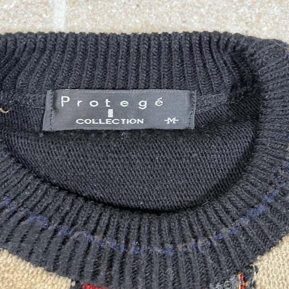 Vintage Protege Collection Sweater Coogi Style 3D Cosby Knit 90s Textured Sz M - Picture 4 of 6